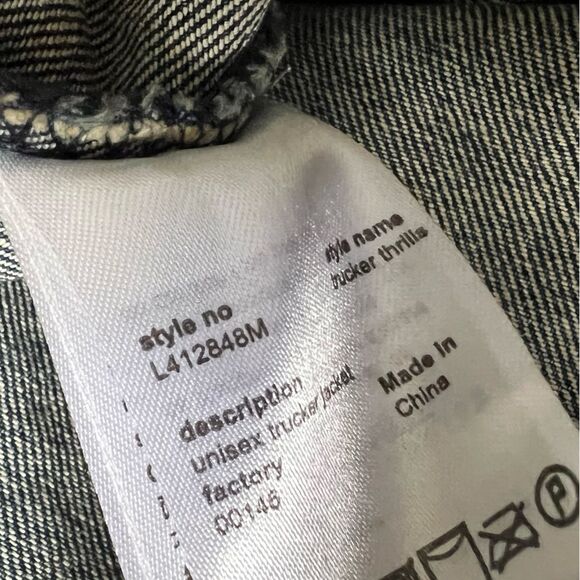 90’s Vintage Conspiracy by WESC Blue Jean Trucker Jacket Mens Size L - Picture 7 of 11